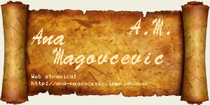 Ana Magovčević vizit kartica